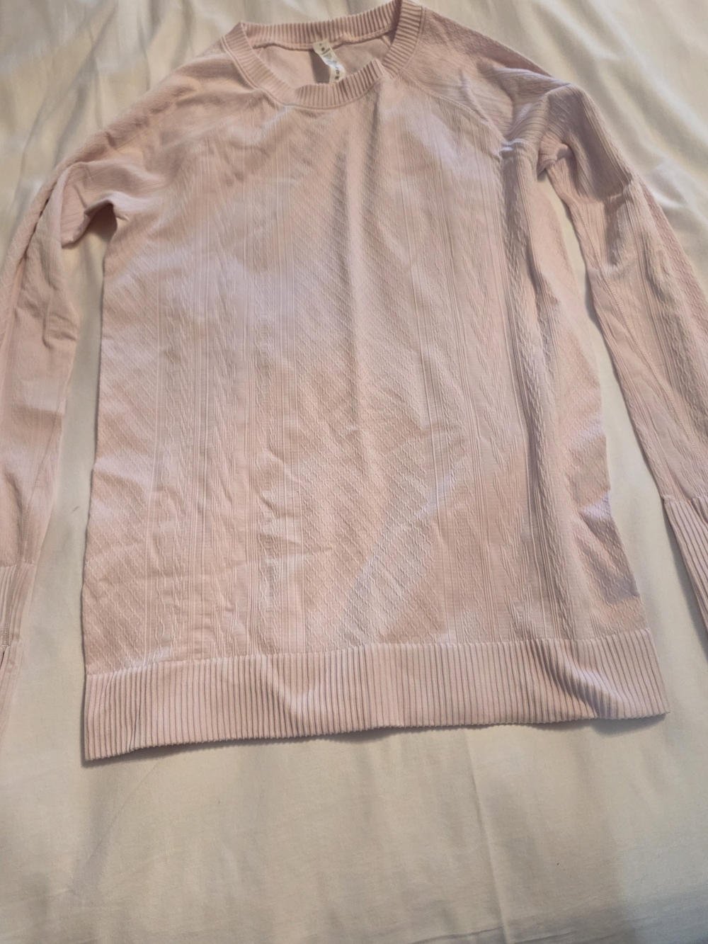 lululemon athletica Light Pink Crewneck Sweater